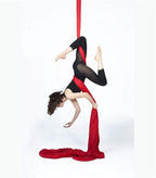 DASKING Aerial Silks Starter Kit - Durable 11Yards of Aerial Yoga Hammock with Hardware, Aerial Swing for Acrobatic Flying Yoga & All Levels (Aerial Rigging Point Up to 14ft)