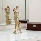 Comfy Hour Glamour Elegance Victorian Style Lady Collection (Slim Lady Holding a Bunch of Flowers)