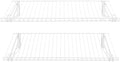 Rubbermaid Configurations 26" Shelving Kit, Set of 2 Shelves (Uprights not included), White, Expandable, Organization for Home/Laundry/Bathroom/Mudroom/Pantry/Linen Closet/Garage