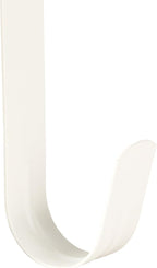 Wreath Hanger for Front Door, Slim Over The Door Hook, Easy to Use and Reusable Holiday Wreath Holder for Christmas, Thanksgiving, Halloween and Daily Décor (15" White, 2)