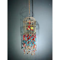 Vintage Metal Mobiles, Birdcage Shaped Mobiles, Silver Charms Mobiles, Pretty Metal Mobiles Bell, 4 "W x 24 "H x 4 "D, Small Mobiles for Livingroom Bedroom Garden