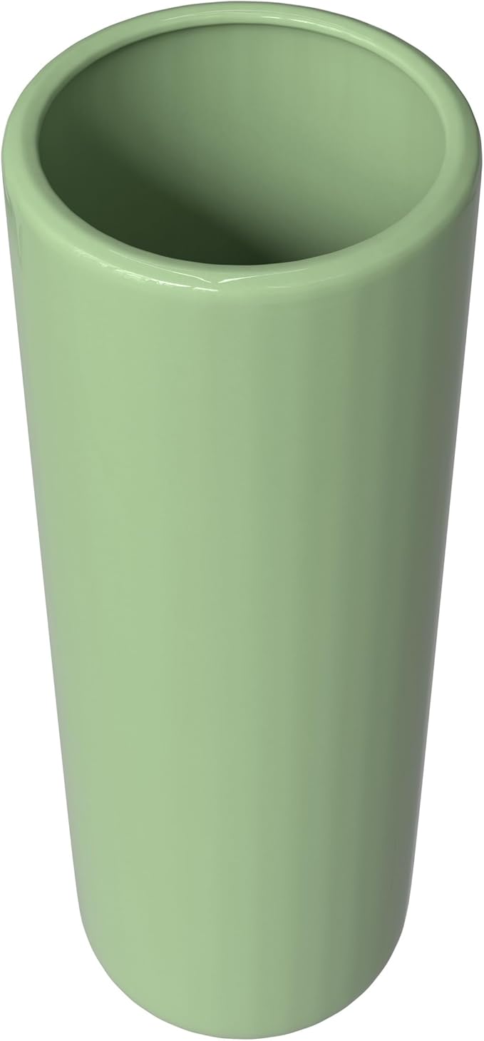 Red Lantern 24" Porcelain Umbrella Stand Celadon