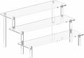 Acrylic Display Stand Risers, 3 Tier Perfume Stand Organizer, Clear Cupcake Stand Holder, Large Shelf Risers for Figures, Display Shelf for Collectibles, Dessert Shelves for Decoration and Organizer