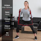 THERABAND CLX Resistance Band with Loops, 2 Pack Fitness Band for Home Exercise and Workouts, Portable Workout, Functionality for Athletes, 5’ Consecutive Loops, 2-Pack Medium/Heavy, Red-Green