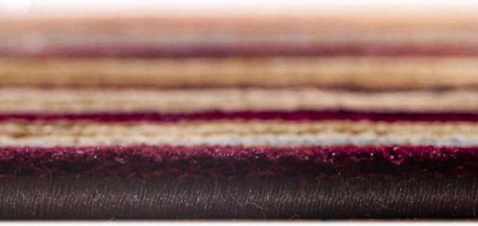Unique Loom Barista Collection Area Rug - Icatu (7' 1" Octagon, Beige/Brown)