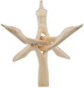 Wish Well Extra Large 8" Wooden Tripod Stand - Hand-Carved Room Decor Holder ~ Ideal for Abalone Shell, Decorative Bowl, Crystal Ball, Sphere, Geode ~ Wood Display Stand & Perfect Crystal Holder