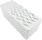 Metal Umbrella Holder, Square Umbrella Stand Rack for Entryway, 6.3" x 6.3" x 16.5" (White)