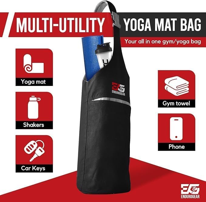 Yoga & Fitness Kit - Non-Slip 6mm Mat, Durable Resistance Tools, Premium Jump Rope, Adjustable Bag, Thigh Trainer | Home Workout & Pilates Essentials for Beginners