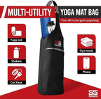 Yoga & Fitness Kit - Non-Slip 6mm Mat, Durable Resistance Tools, Premium Jump Rope, Adjustable Bag, Thigh Trainer | Home Workout & Pilates Essentials for Beginners