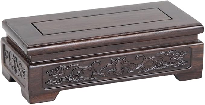 Chinese Solid Wood Display Stand Square Rosewood Vase Teapot Fishbowl Pedestal Indoor Home Deocr Base