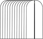 Dress Bags for Hanging Clothes12 PCS Transparent Waterproof Dustproof Bags for Wardrobe Storage Coat Covers for Closet Full Zipper Garment Bags for Long Dress Costumes Gowns Coats 24''x60''