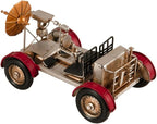 HomeRoots 5" Red and Silver Metal Hand Painted Model Car Tabletop Sculpture
