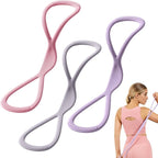Resistance Bands, 2025 New Figure 8 Resistance Bands for Women Men, Exercise Bands with Handles for Working Out, Arm, Back, Fullbody Yoga Pulling Rope, Elastic Stretch Bands