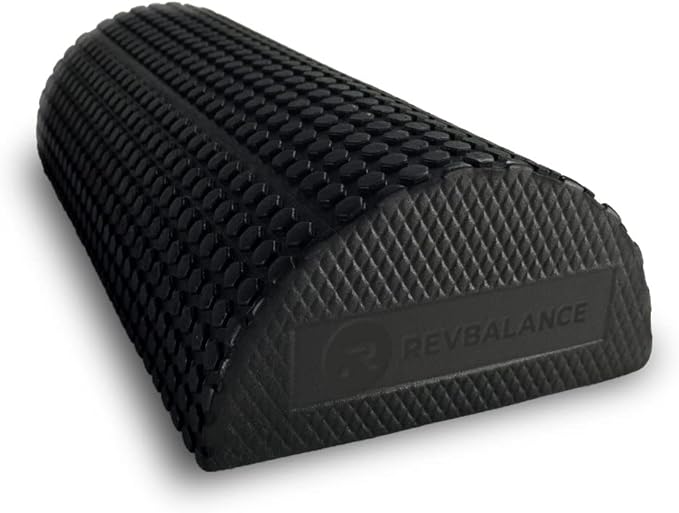 Revbalance Adjustable Wobble Cushion and High Density Rocker Combo for Balance Training, Recovery, and Physical Therapy