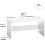 ClosetMaid #8993 Stackable 24in. Wide Horizontal Organizer, White