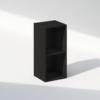 Furinno Reed 2-Tier Closet Organizers and Storage, Closet Organizer, Open Shelf Closet Storage, for Wardrobe, Bedroom, Living Room, 10-Inch Width, Blackwood