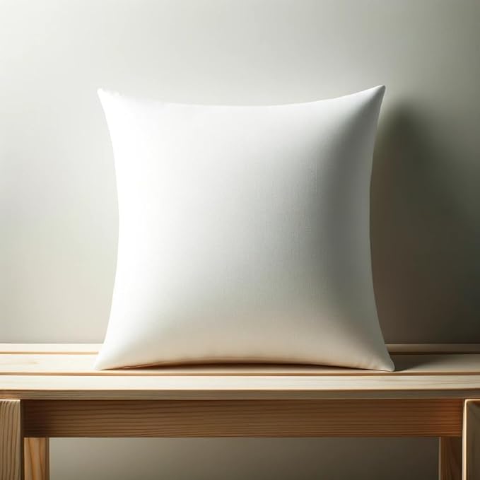 18 x 18 inches Pillow Inserts, Set of 6 Hypoallergenic Brushed Microfiber Liner Down Alternative Filled Square Cushion Throw Pillow