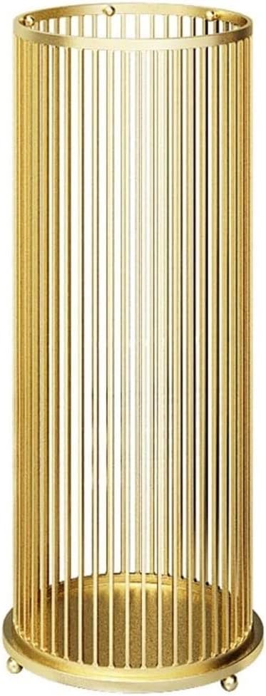 Entryway Umbrella Stand Hotel Modern Umbrella Holder Metal Paint After The Door Iron Umbrella Stand Umbrella Barrel Storage Rack Umbrella Holder Office (Color : A-Gold)