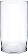 Royal Imports Flower Glass Vase Decorative Centerpiece for Home or Wedding - Cylinder Shape, 10" Tall, 5" Opening, Clear