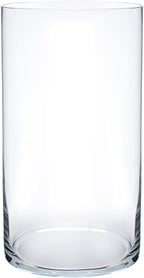 Royal Imports Flower Glass Vase Decorative Centerpiece for Home or Wedding - Cylinder Shape, 10" Tall, 5" Opening, Clear