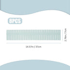 JEPELUS 8PCS Drawer Divider - 14.5in*2.7in/37cm*7cm, DIY Grid Drawer Dividers for Kitchen Bathroom Office Nursery, Plastic Drawers Separators for Socks Underwear Dresser Baby Clothes Medicines - Blue