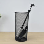 Youeon 2 Pack Large Umbrella Holder, 10.5x20 Inch Metal Mesh Umbrella Stand, Freestanding Bucket for Umbrellas, Canes, Walking Sticks, Wrapping Paper, Entryway, Home, Office, Hotel, Black