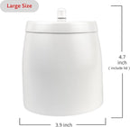 Ash Tray, Large Outdoor Ashtray with Lid, Ashtray for Outside Patio, Stainless Steel Windproof Smokeless Ash Tray for Balcony, Ashtrays for Smokers, Cigar, Home Office Decoration
