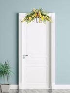 Wedding Arch Flowers Artificial Floral Swag for Door Lintel Spring Lemon Fruit Garland Rustic Decorative Swag for Wedding Arch Front Door Wall Home Decor(#1)