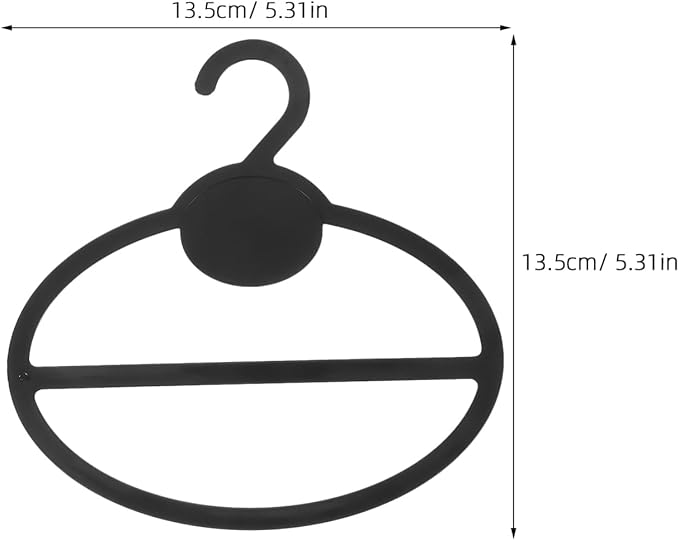 Rotating Scarf Holder 10-Piece Set Plastic Hanger for Closet Space-Saving Scarf Organizer 360° Rotation for Displaying Ties and Accessories
