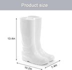 Modern White Decorative Umbrella Stand Indoor,Ceramic Rain Boot Umbrella Holder/ Cane Holder for Entryway,Flower Vase for Home Decor,Decorations for Living Room,Hallway,Office