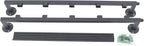 Scarf Organizer Wall Mounted, 5-Tier Scarf Display Rack, Metal Spiral Scarf Holder Belt Pants Hijab Hanger for Clothing Retail Store Home, 23.6" x 3.9" x 29.5"(Black)