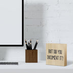 Funny HR Wooden Box Sign for Office Tabletop & Home Decor - Thank You Gifts for Boss Day & Retirement