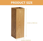 MAGICLULU Wooden Umbrella Stand Holder Wood Cane Holder Stand Retro Umbrella Rack Barrel Walking Stick Holder for Entryway Indoor 19.65 x 6.29 x 6.29Inch
