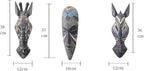 OTARTU African Mask Wall Sculpture Hand Carved African Tribal Wall Mask Art