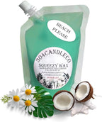 304CandleCo Large Squeeze Soy Wax Melt - 50 SCENTS! - Highly Fragrant & Hand-Crafted - Easy Mix & Match - American Made - Perfect for Wax Warmers (3oz, Beach, Please)