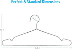 Fayleeko Wire Coat Hangers 40 Pack Strong Heavy Duty Stainless Steel Metal Ultra Thin Space Saving Clothes Hangers 16.5 Inch