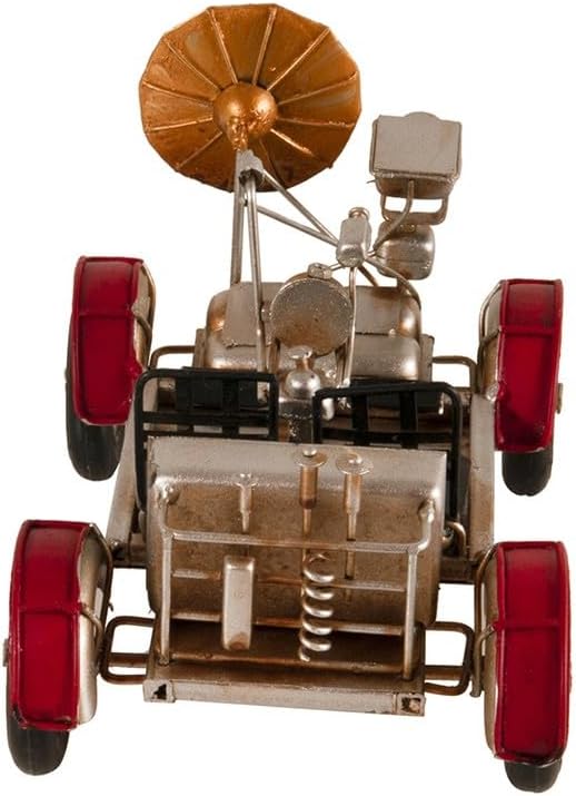 HomeRoots 5" Red and Silver Metal Hand Painted Model Car Tabletop Sculpture