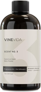 VINEVIDA [16 Fl Oz] Baby Powder Fragrance Oil for Cold Air Diffusers, Essential Oils for Diffuser Oil Refill & Air Freshener Room Spray