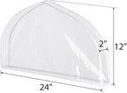 Zilink Clear Shoulder Covers for Clothes (Set of 30) Breathable Clothes Dust Cover Protectors with 2" Gusset for Suit, Coats, Jackets