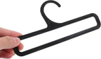 Milisten Scarf Hanger 10-Pack Plastic Organizer for Closet Belt Tie Holder Rack with Smooth No-Scratch Hooks Space-Saving Shawl Display Stand 6.69X3.14X0.09 Inches