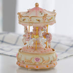 LOVE FOR YOU Gift-Wrapped Musical Carousel Music Box Color Lights Merry Go Round Horses Unicorn Decor Gifts for Girls and Daughter Granddaughter Niece Women Kids Christmas Birthday