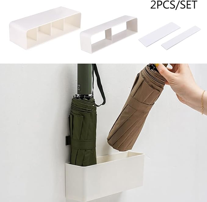 Umbrella Stands for Entryway, Umbrella Rack Stand Holder with Drip Tray, Height Adjustment Space Saving Organizer for Hotel Hallway Home Office(COLOR:White)
