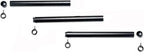 EXREIZST Expandable 3 in 1 Spreader Bar Set with Bag and 4 Premium Soft Pad Leather Straps with 2 Chains Adjustable Home Yoga Bar Kit, Black