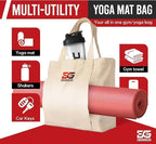 Yoga & Fitness Kit - Non-Slip 6mm Mat, Durable Resistance Tools, Premium Jump Rope, Adjustable Bag, Thigh Trainer | Home Workout & Pilates Essentials for Beginners