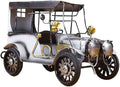 Kikumi Nostalgic Metal Car Organizations Retro Home Ornaments Home Decor for Living Room Table Cabinet (White)