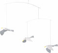 Flensted Mobiles Soaring Seagulls Hanging Mobile - 16 Inches Plastic - Handmade in Denmark - Home Decor, Unisex, Hanging Mount
