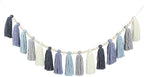 DrCor Dusty Blue Tassel Garland – Boho Classroom Decor for Bulletin Board, Teacher Classroom, Nursery, Kids Room, Back to School, Baby Shower & Birthday Decorations