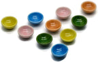 1shopforyou 1 Set of 10 Mixed colorful ceramic plates, and bowls handmade for home decoration can be a wonderful addition to your kitchen or dining area.