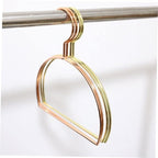 Amosfun 3pcs Space-Saving Semicircular Metal Scarf Hanger Rack for Closet Tie Hanger Scarf Towel Belt Rack Large Organizers