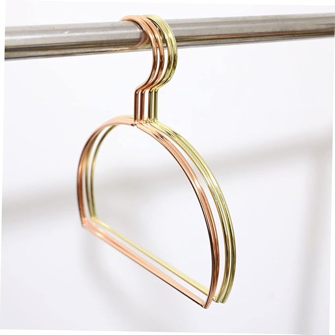 Amosfun 3pcs Space-Saving Semicircular Metal Scarf Hanger Rack for Closet Tie Hanger Scarf Towel Belt Rack Large Organizers